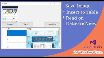 C# - How to save image to Table using SQL Server