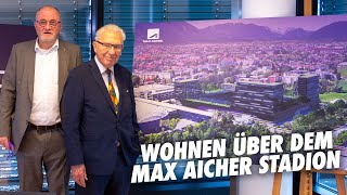 Wohnen über dem Max Aicher Stadion