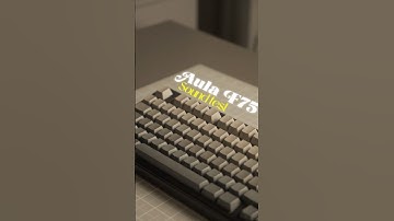 Aula F75 Sound Test #mechanicalkeyboard   #asmr #budgettech