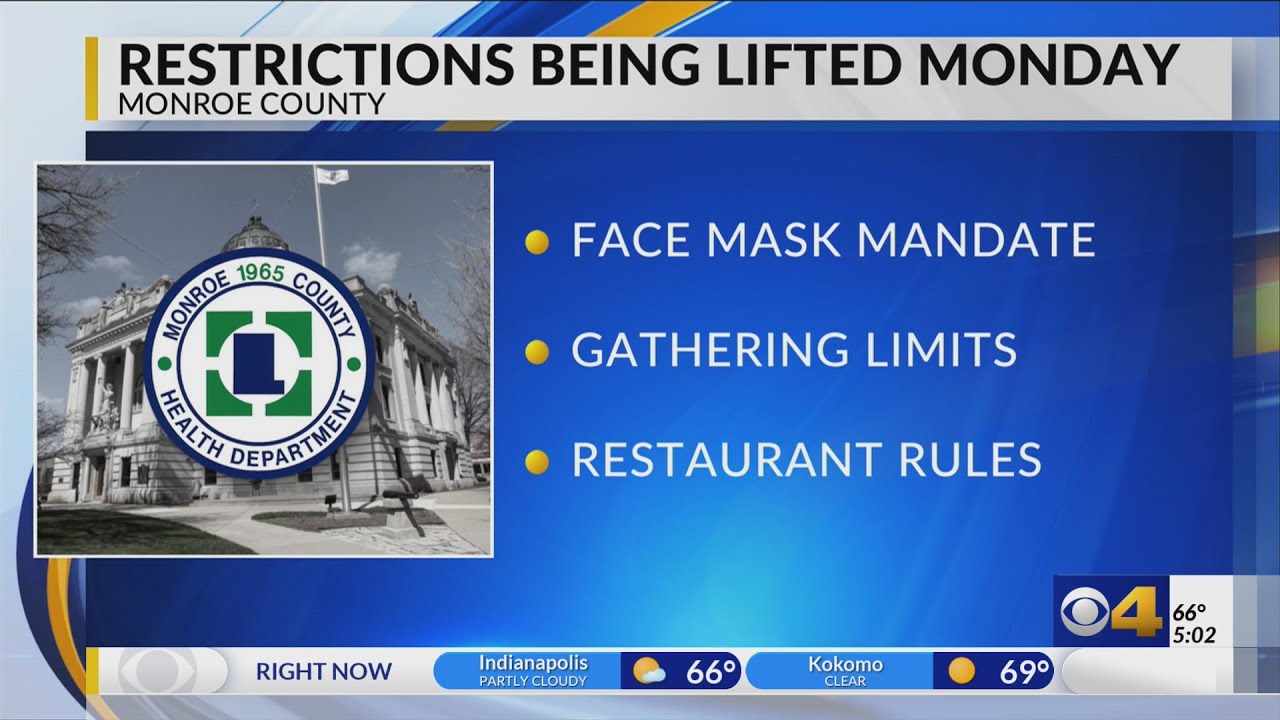 Monroe County to lift mask restrictions starting Monday