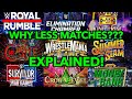 Why WWE PPV Events Have LESS MATCHES Now! EXPLAINED!