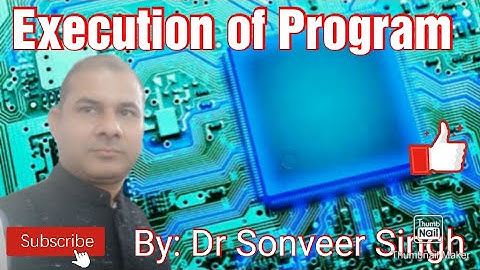 #Lecture-15 #Microprocessor & Peripheral Devices #Execution of Program l Hindi l English