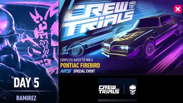 NFS No Limits Crew Trials Day 5 Pontiac Firebird
