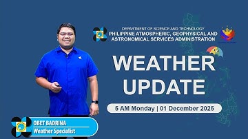 Public Weather Forecast issued at 5 AM  | December 01, 2025 - Monday