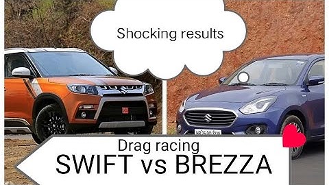 DRAG Race 🔥 SWIFT (vdi) vs BREZZA(autoZDI) 💥 shocking results 🚀🚀#dragrace #swift #brezza #dmr