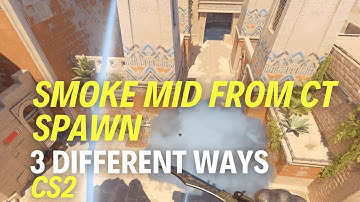 HOW TO SMOKE MID from CT SPAWN on Anubis (CS2) - 3 different ways