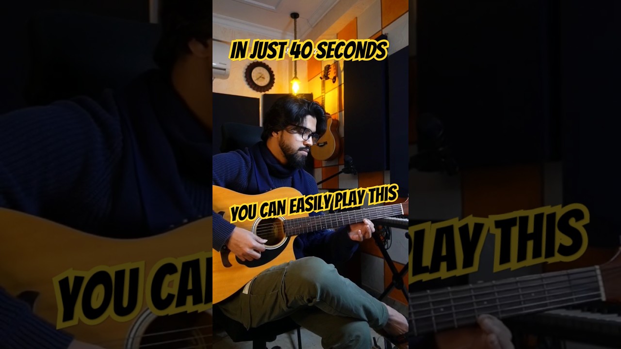 40-Second Guitar Tutorial: Learn a Super Hit Bollywood Song in Just 40 Seconds | For Beginners