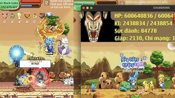 Ngọc rồng Online | Cadic M 9s với 52% st lên Boss săn Black có hơn được Nappa 9s hay không?