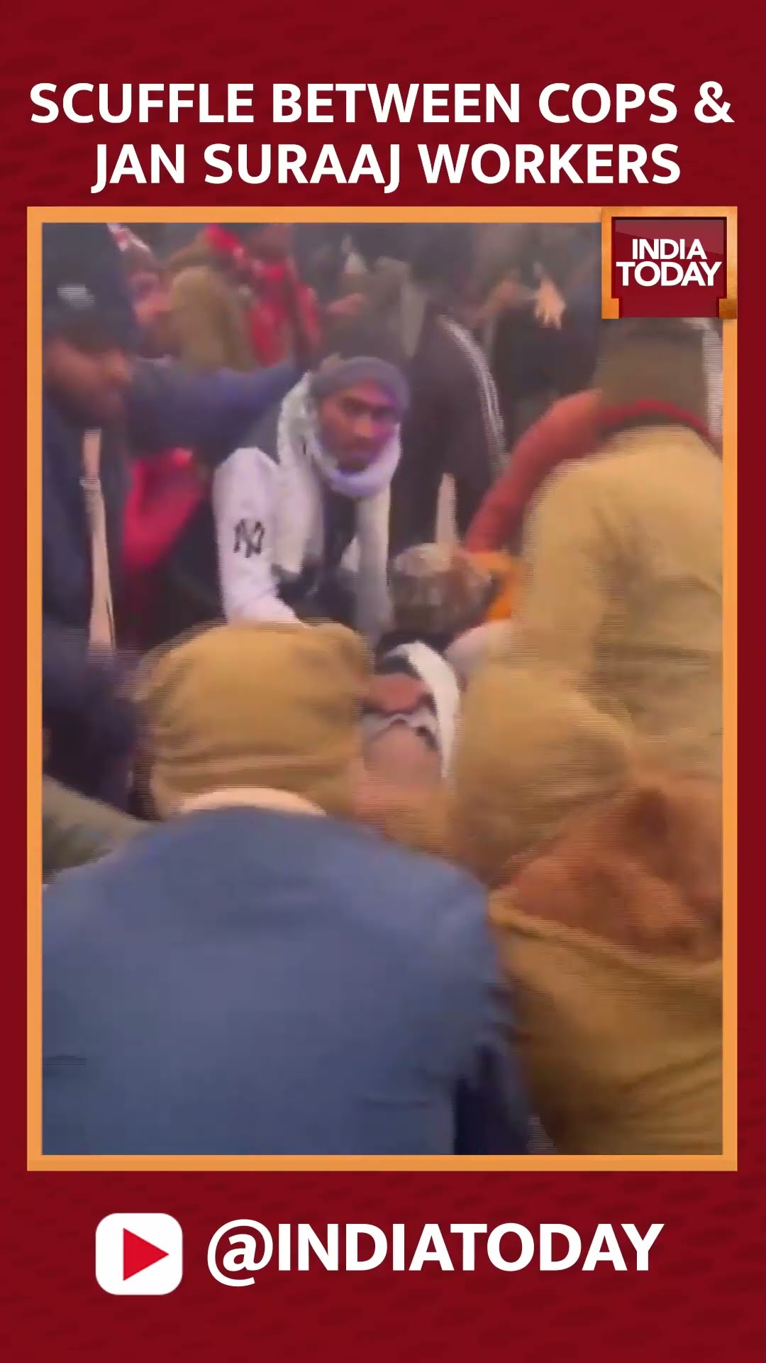 Scuffle Between Patna Police \u0026 Jan Suraaj Workers  | #prashantkishor  #bpscprotestlive