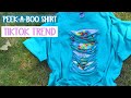Peek a boo tshirt - How to cut a shirt - TikTok trend - Sublimation - HTV
