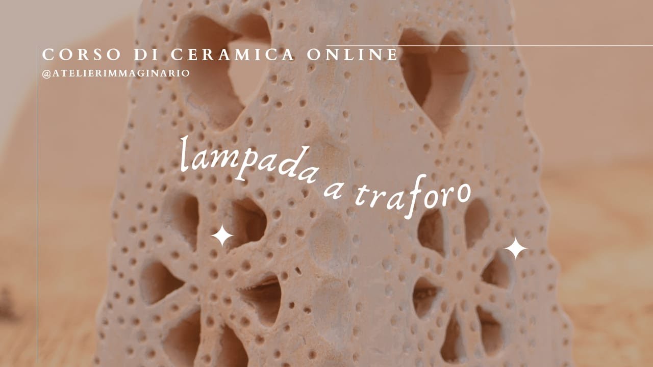 corso di ceramica online: come realizzare una lampada con la tecnica a lastra