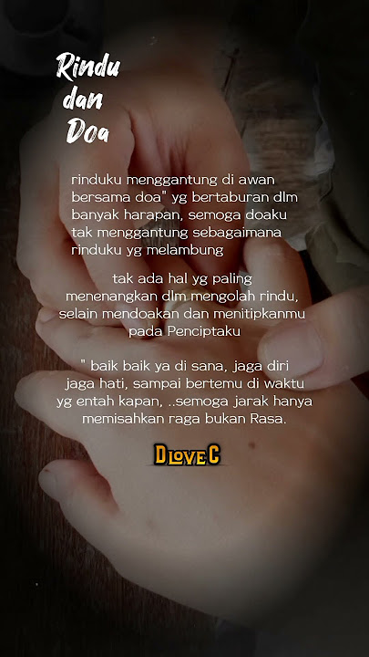 Doa dan rindu #storywa #quotes