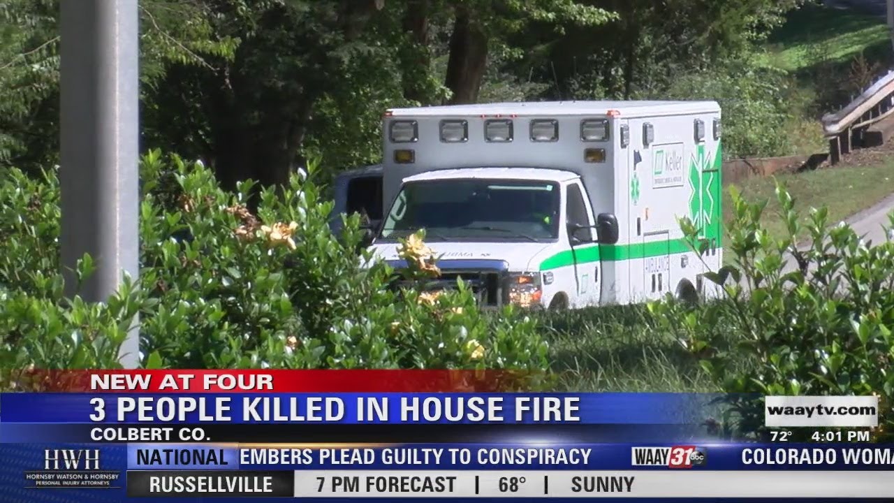 3-year-old, parents killed in Colbert County house fire - YouTube