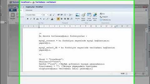 PHP (MySQL ve Veritabanı Bağlantısı)