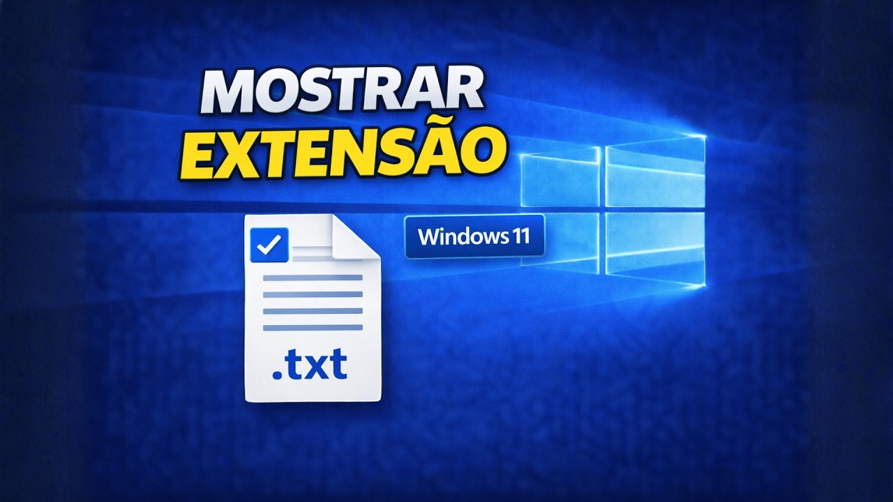Thumbnail do vídeo: Como mostrar extensões de arquivos no Windows 11: vídeo e guia