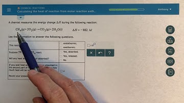 ALEKS - Calculating the Heat of Reaction from Molar Reaction Enthalpy and the Mass of a Reactant