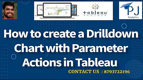 Tableau Tutorial | How to create a Drilldown Chart with Parameter Actions in Tableau