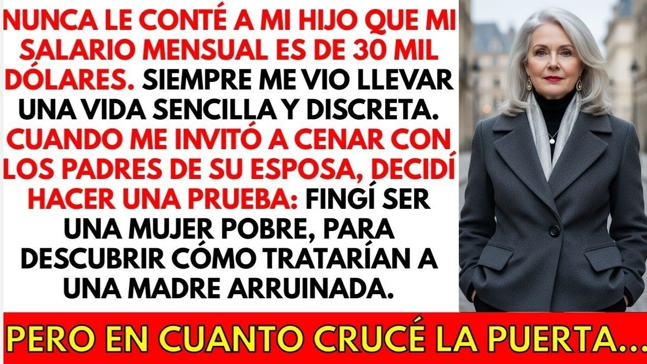Fingí ser una madre pobre al conocer a la familia de mi nuera. Pero descubrí algo que...