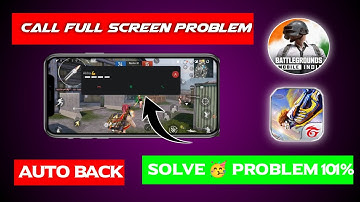 How to Incoming call Received Full Screen Problem Solve in Bgmi and Free Fire | playing Game