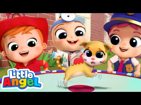 Baby John And The Rescue Squad | Little Angel Kids Songs & Nursery Rhymes