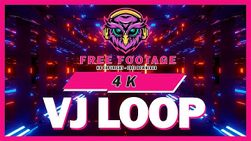 FREE FOOTAGE VJ LOOP SCI-FI FUTURE GLOW TUNNEL | FREE DOWNLOAD | License No Copyright