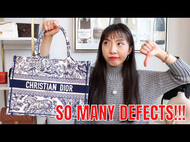 SO MANY DEFECTS!!! DO NOT BUY A DIOR BOOK TOTE! 