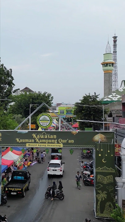 Tempat favorit beli jajanan takjil buka puasa di depan masjid agung kauman semarang#puasa #takjil