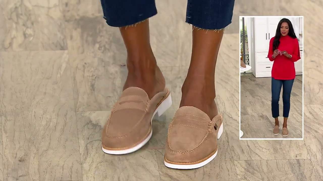 G.H. Bass Originals Weejuns Loafer Mules - Wynne Suede on  display picture 2