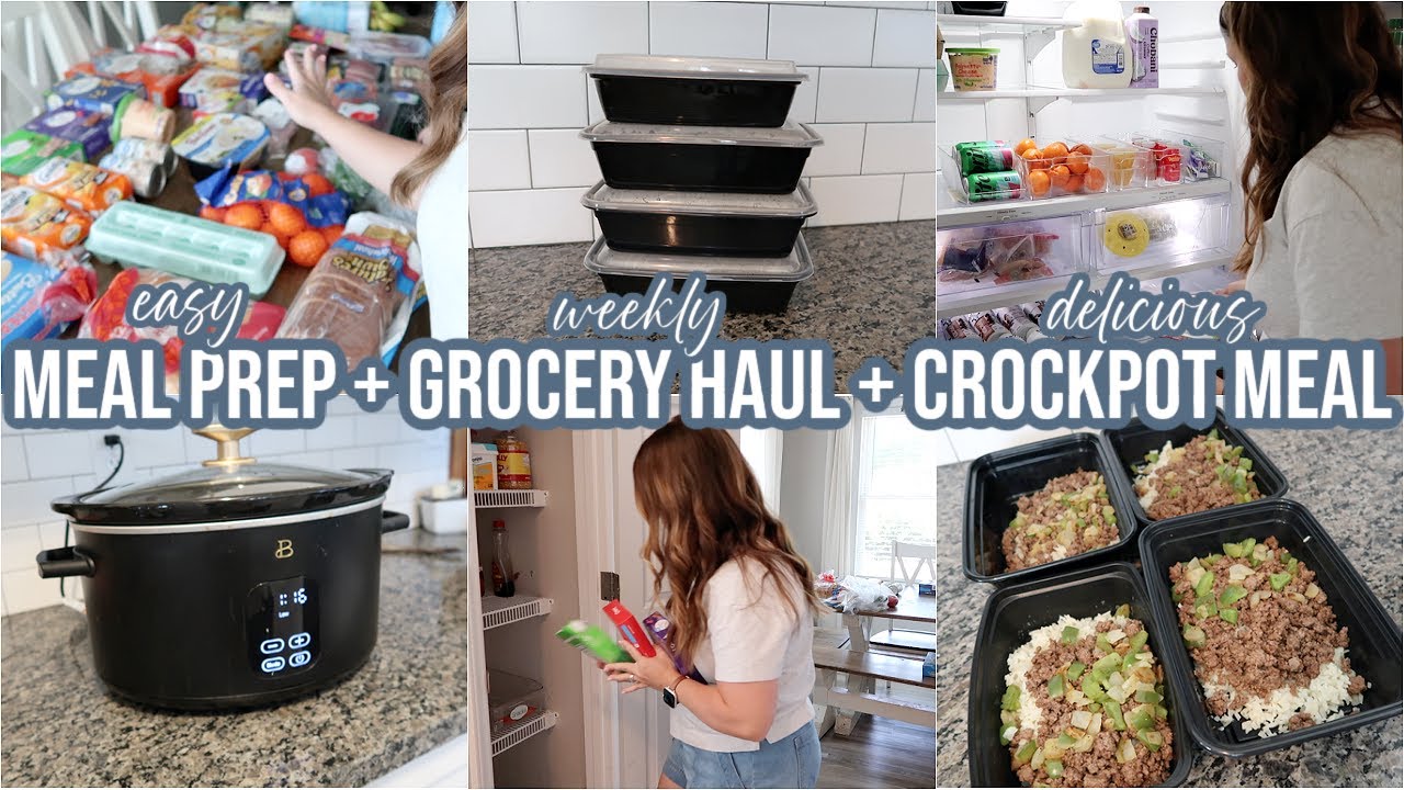 LARGE FAMILY GROCERY HAUL + HEALTHY MEAL PREP + DELICIOUS CROCKPOT RECIPE | FAMILY OF 7
