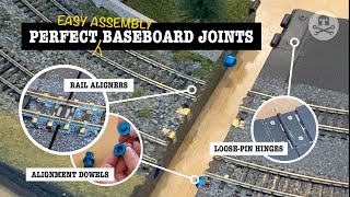 Model railway baseboard joints - how to achieve accurate alignment AND easy assembly.