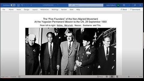 The Non Aligned Movement & Socialist Yugoslavia day 2