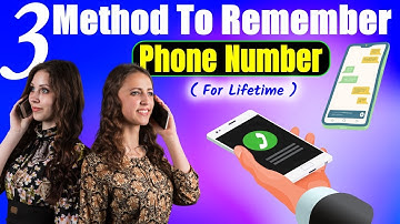 how to remember phone number  Number Easily for lifetime | trick to remember phone number|