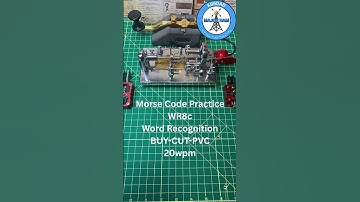 Morse Code Practice Word Recognition WR8c BUY-CUT-PVC 20wpm