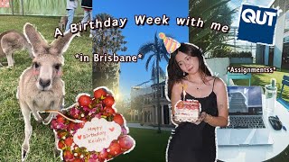 A week with me in QUT | 超寫實#澳洲留學 vlog | Let‘s celebrate my birthday in Brisbane🎂｜Lone Pine 龍柏動物園🐨