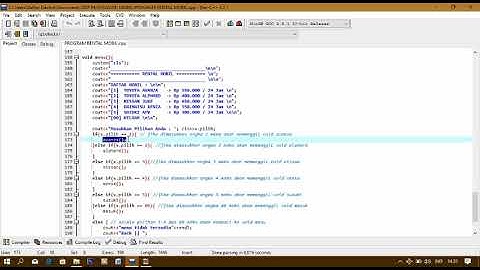 PROGRAM RENTAL MOBIL C++.