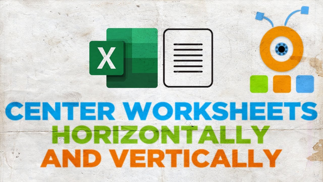 How to Center Worksheets Horizontally and Vertically in Excel - YouTube