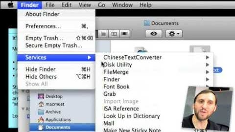 Using the Services Menu (MacMost Now 170)