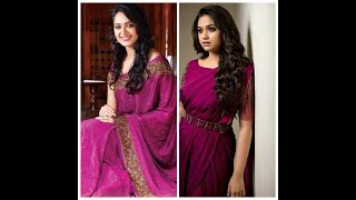 Anushka Shetty Vs Keerthy Suresh same colour dress 😍🥰😘❤️❣️💓💓