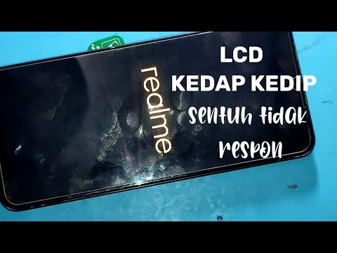 realme c12 lcd kedap kedip