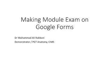 Conducting Theory Exam Online Using Google Forms and Zoom (Teachers Guide)