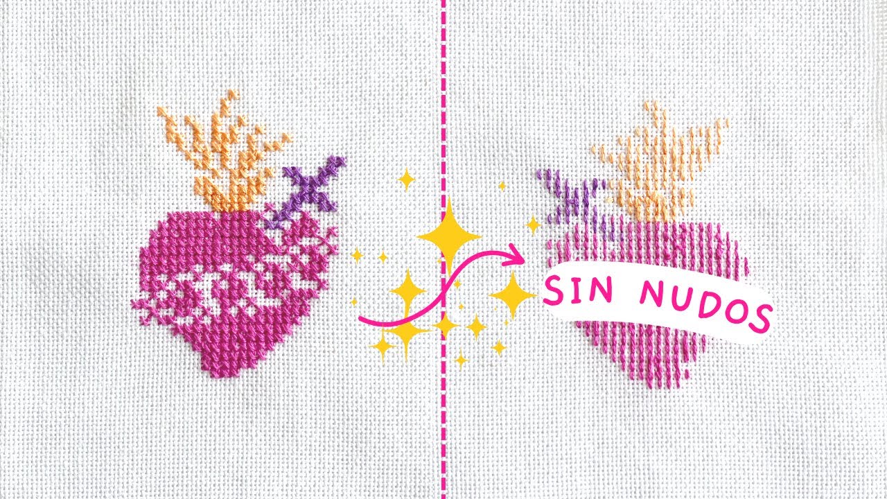 Punto de Cruz para Principiantes - Remate sin Nudos y revés perfecto