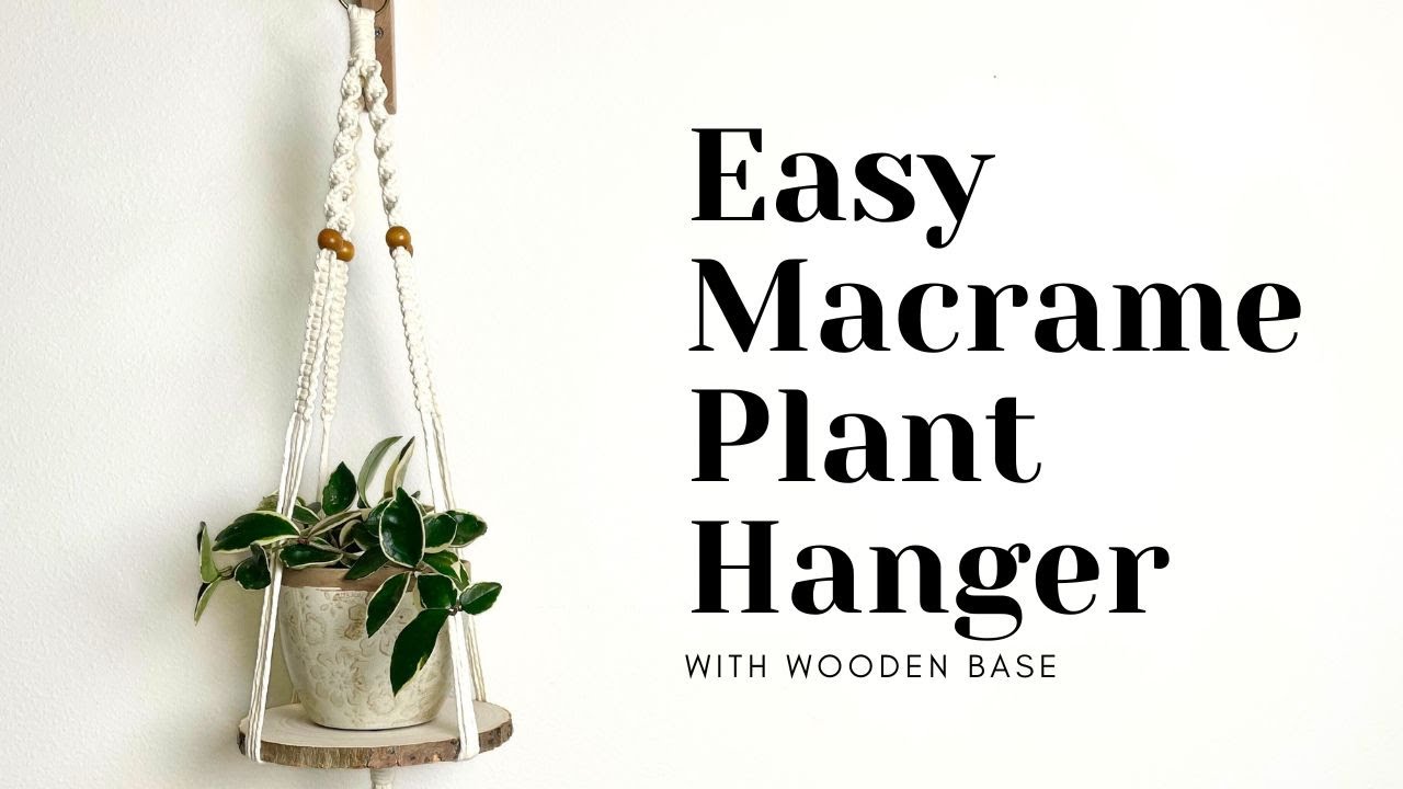 DIY Macramé Kit, Macrame Plant Hanger, Hanging Planter organic