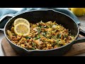 Keto Brussels Sprouts &amp; Pork Recipe [Easy Skillet Meal]