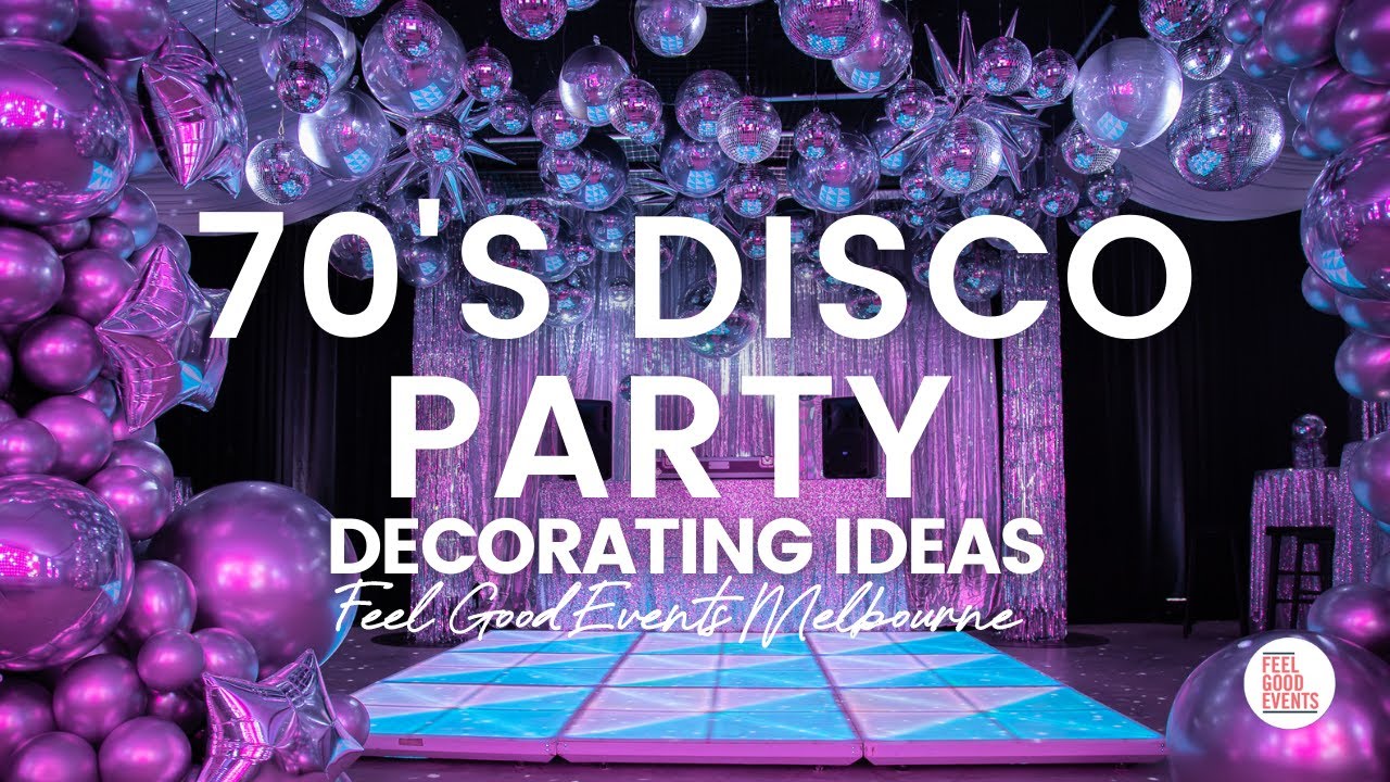 70s Disco Party Decorating Ideas - YouTube