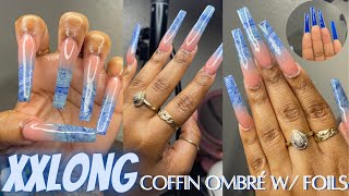 Famous TRANSFER FOIL Polygel Encapsulation Tutorial | XXL COFFIN NAILS USING MAKARTT AND GERSHION POLYGEL Net Worth