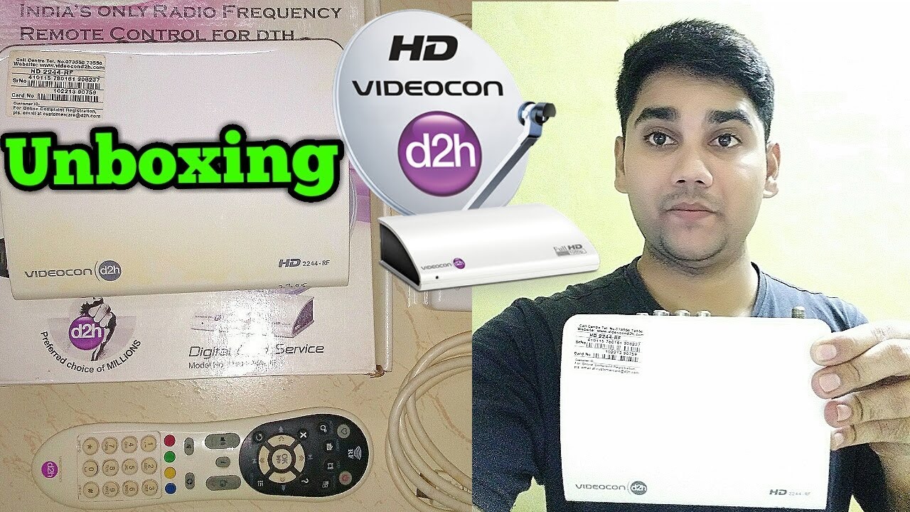 Videocon d2h HD set top box unboxing & Overview 2021 YouTube