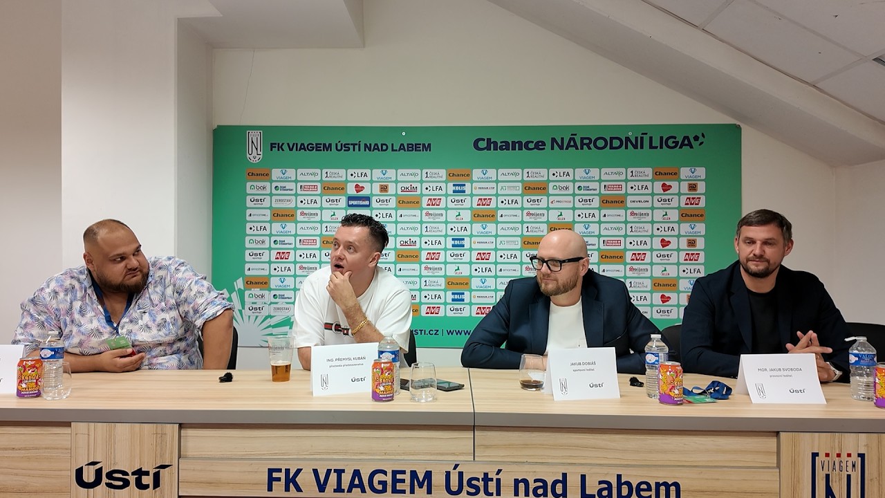 Tisková debata FK Viagem Ústí nad Labem I 24. 7. 2026