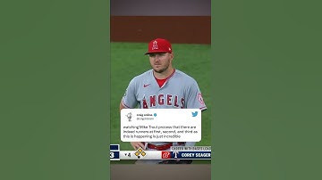 They walked Seager with the bases loaded and Trout appeared to be counting the runners