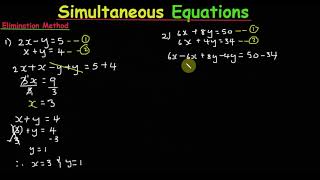 Solving System of Equations by Elimination With 2 Variables || George's Math Lab