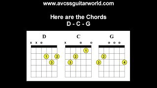 Guitar Lessons, How to Play the D C G Regular Chord Progression, Popular Chords